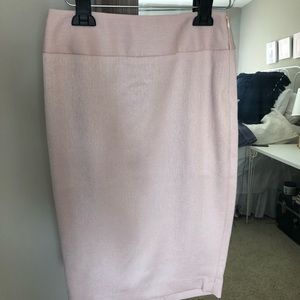 Light Pink Pencil Skirt